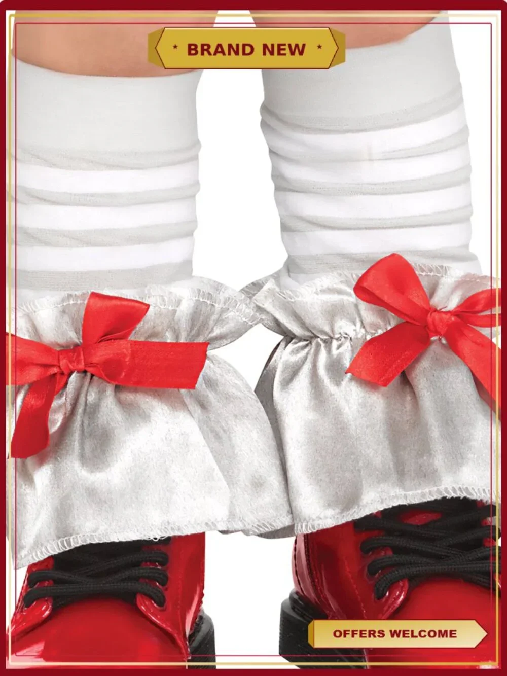 Toddler Carnevil Clown Halloween Costume 2T Circus Dress Knee Socks